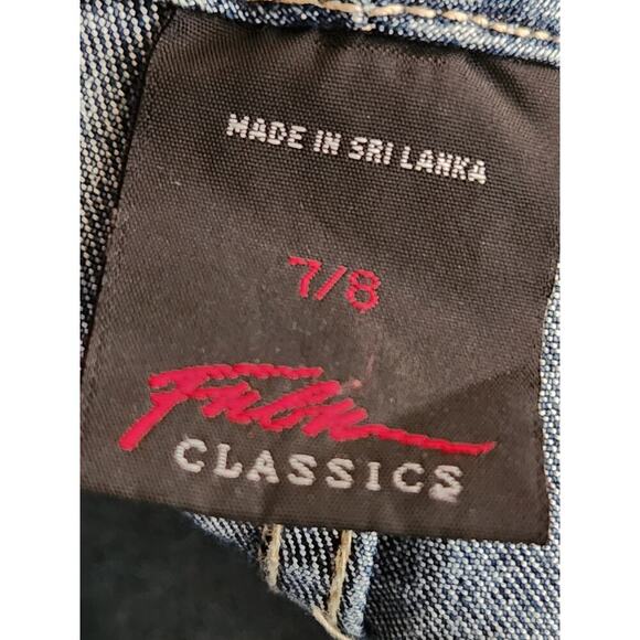 Fubu capri denim Juniors/ladies Sz 7/8 cuffed medium wash mid-rise - Picture 5 of 12